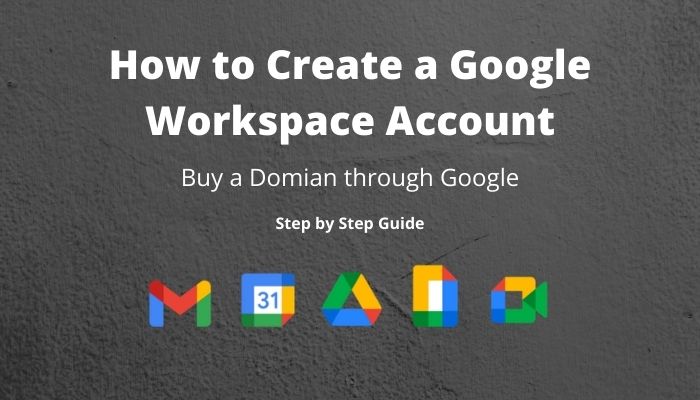 Create a Google Workspace account